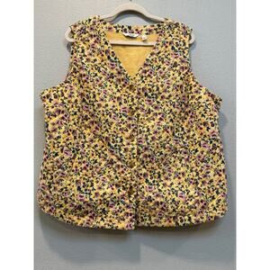 Vintage Denim & Co. Quilted Floral Vest